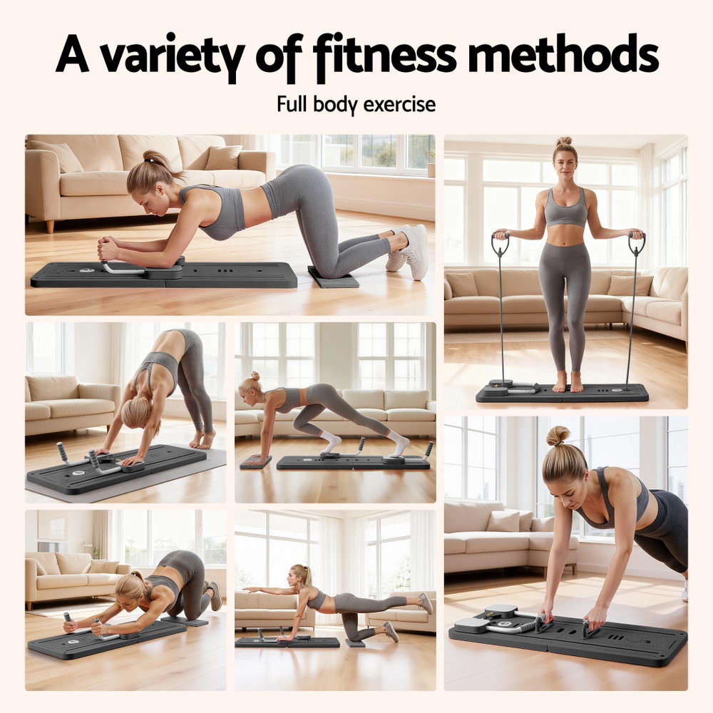 Everfit Foldable Pilates Reformer Board for Full-Body Workout view 4