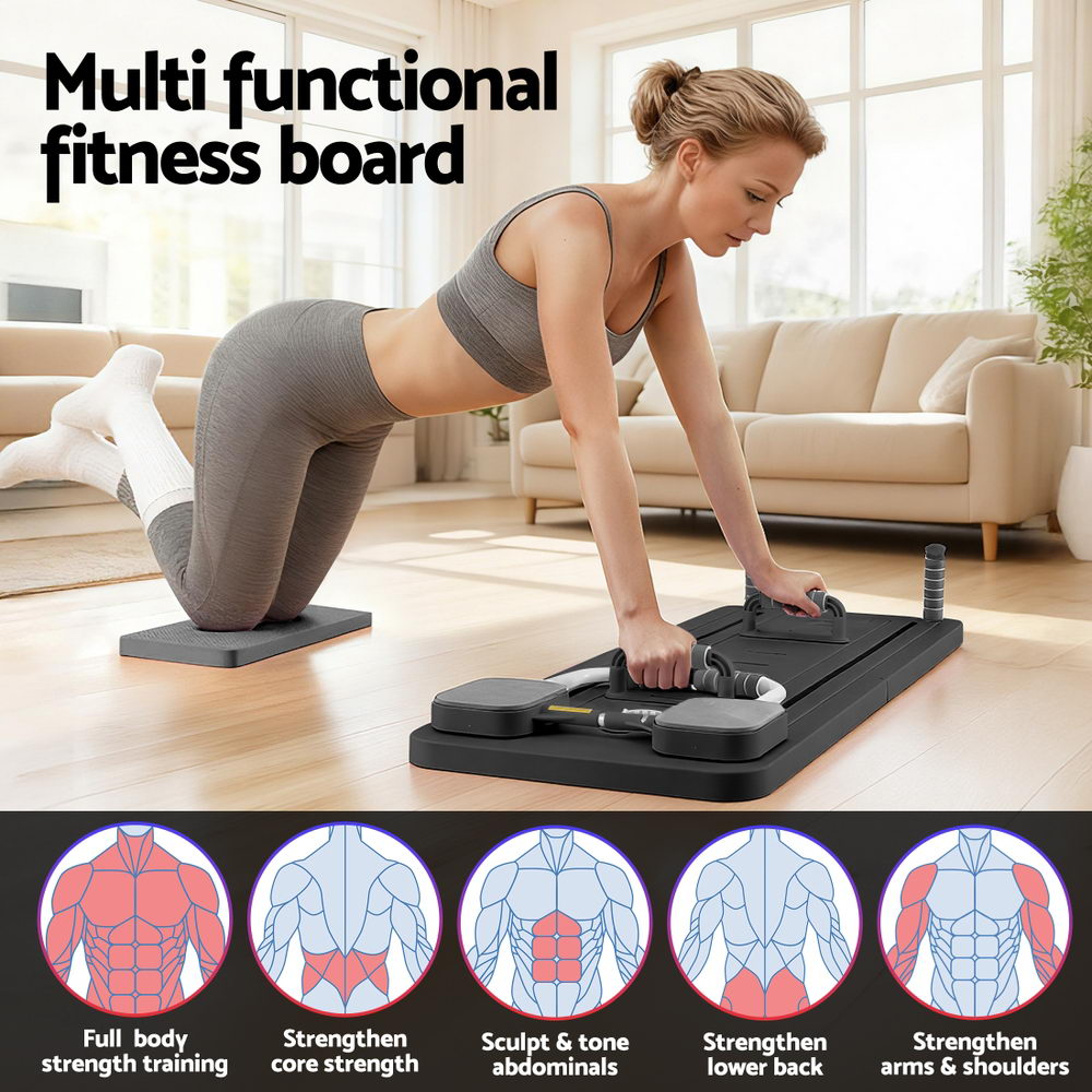 Everfit Foldable Pilates Reformer Board for Full-Body Workout view 5