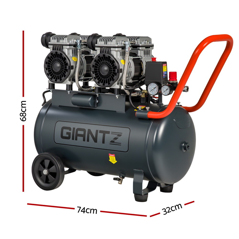 Giantz 50L Quiet Oil Free Air Compressor 3HP view 2
