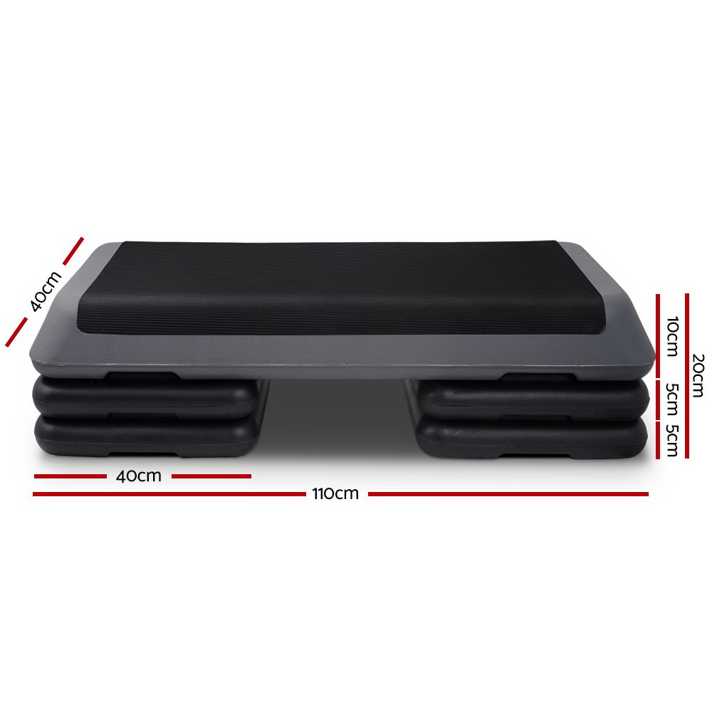 Everfit Aerobic Step Exercise Stepper, 78cm and 110cm view 2