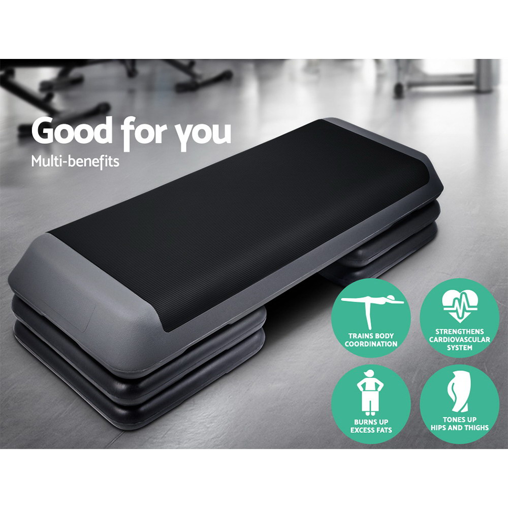 Everfit Aerobic Step Exercise Stepper, 78cm and 110cm view 3