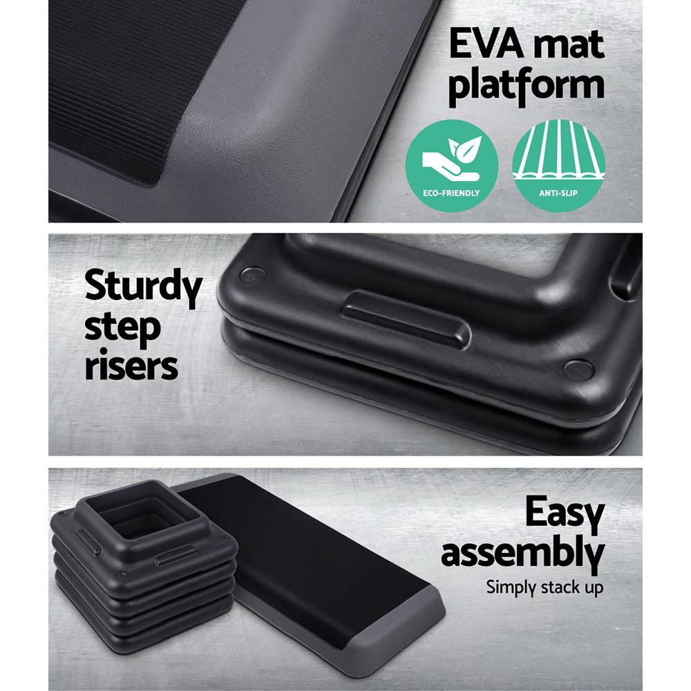 Everfit Aerobic Step Exercise Stepper, 78cm and 110cm view 5