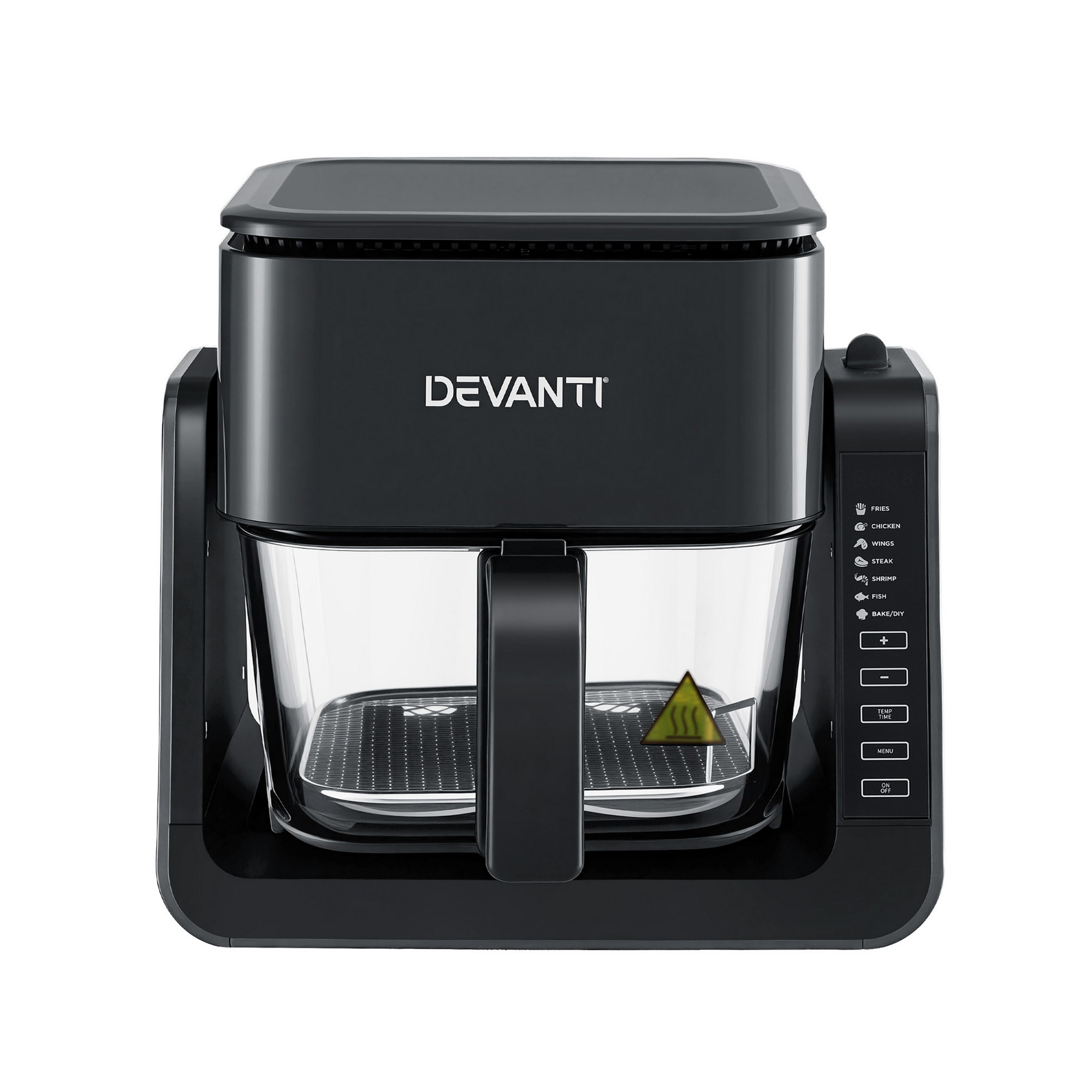 Devanti 2-in-1 Dual Zone Air Fryer 5.5L with Glass Basket view 3
