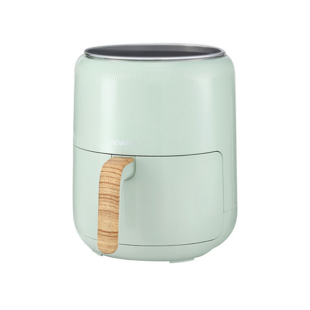 Devanti 5L Air Fryer Touch Control 1700W Green view 2