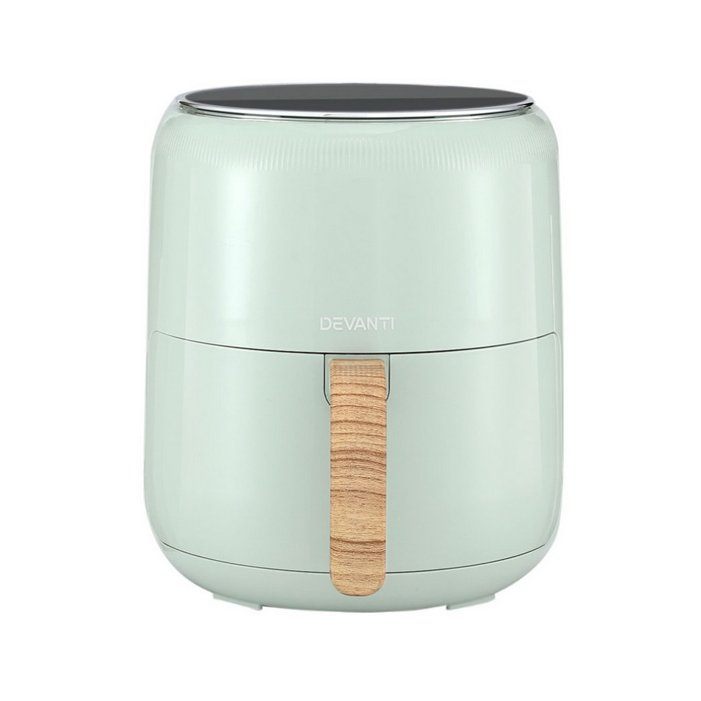 Devanti 5L Air Fryer Touch Control 1700W Green view 4