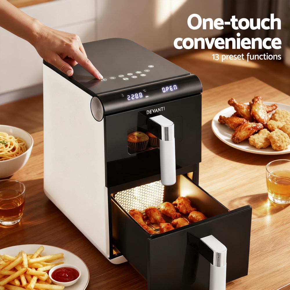 Devanti 11L Dual Zone Air Fryer Oven view 5