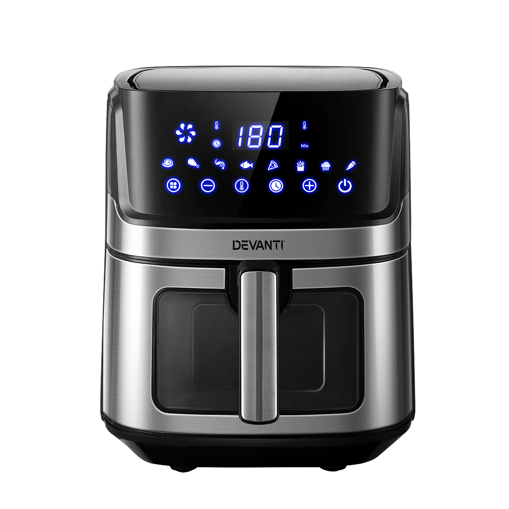 Devanti 6.5L LCD Air Fryer with Clear Window view 3