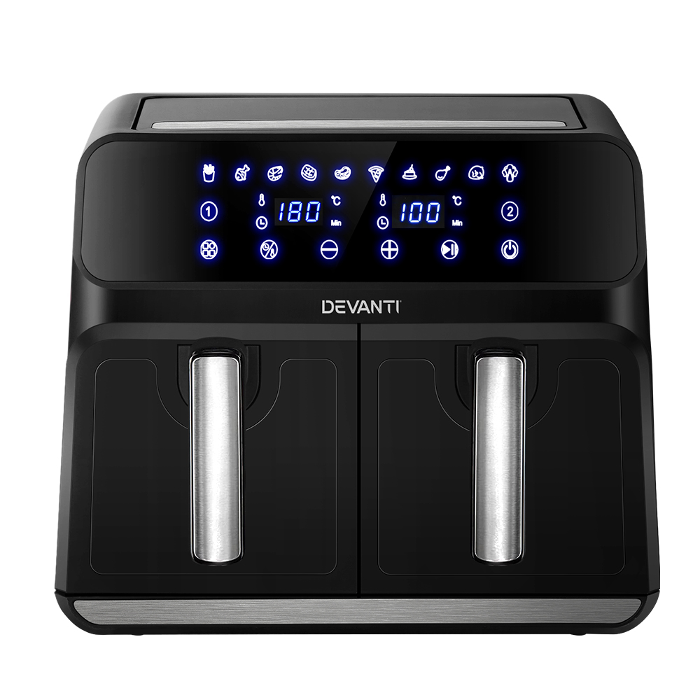 Devanti 8L Dual Zone Air Fryer 1700W view 3