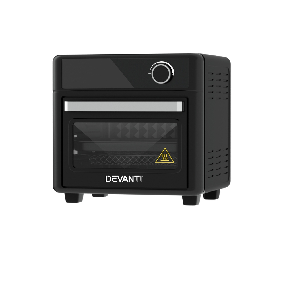 Devanti 15L LCD Air Fryer Oven Black view 3