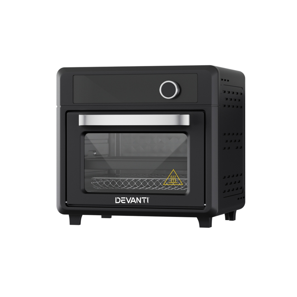 Devanti 20L LCD Air Fryer Oven Black view 3