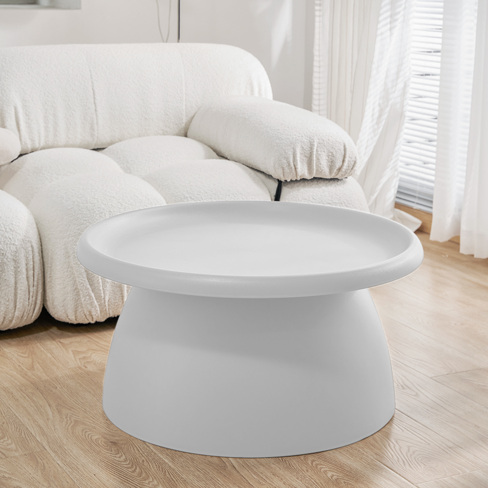 Artiss White Plastic Coffee Table 71cm