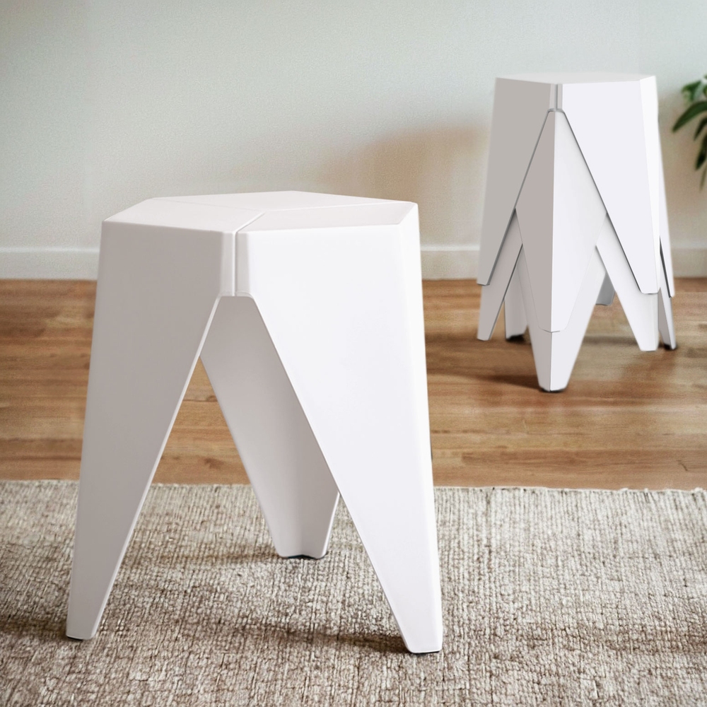 Artiss 4PC Puzzle Stackable Bar Stools in 2 Colours