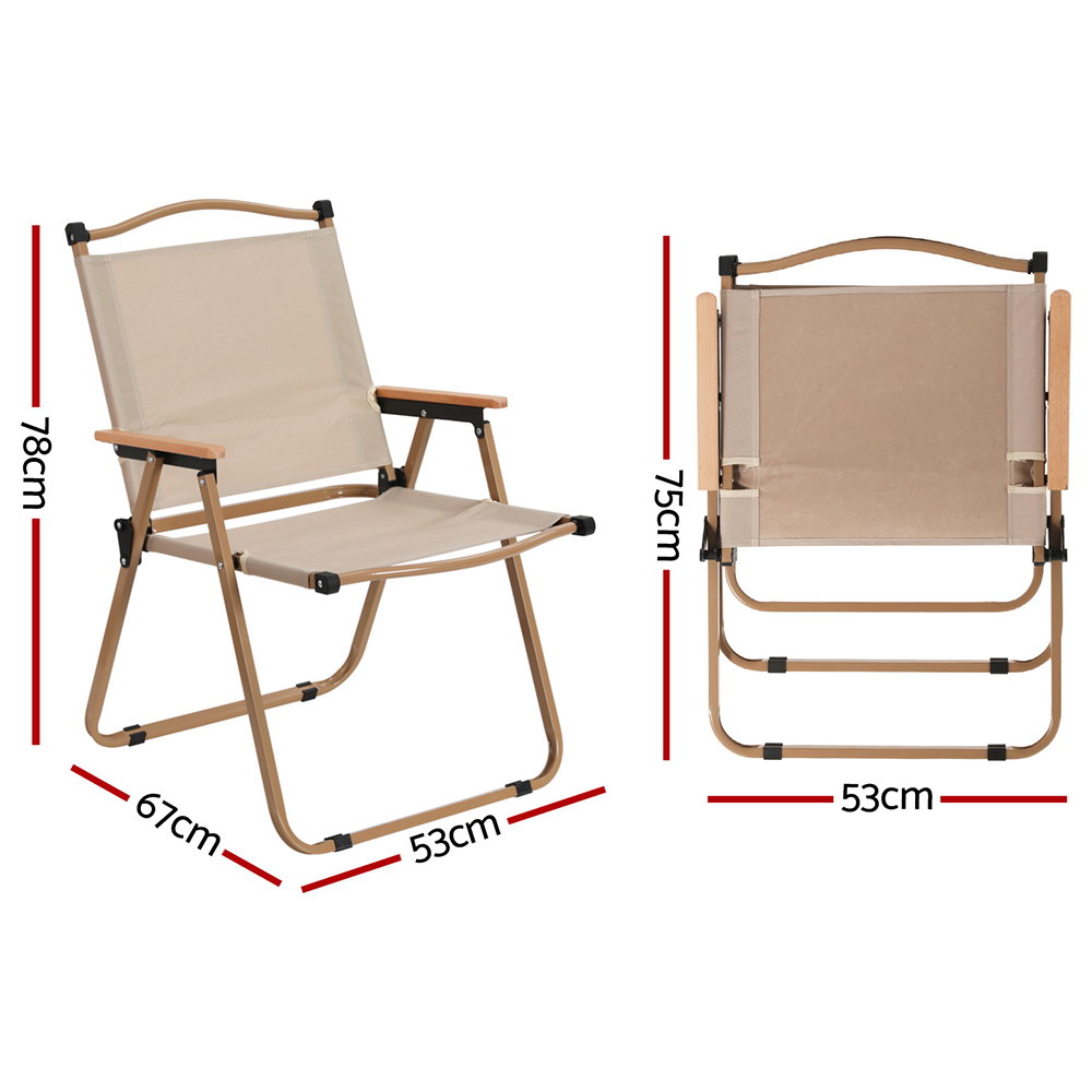 Gardeon Steel Portable Folding Beach Chair view 2