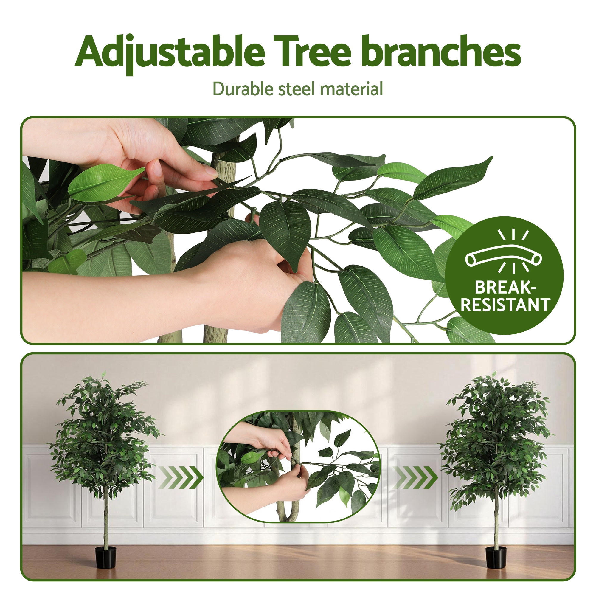 Artiss 180cm Artificial Ficus Tree view 5