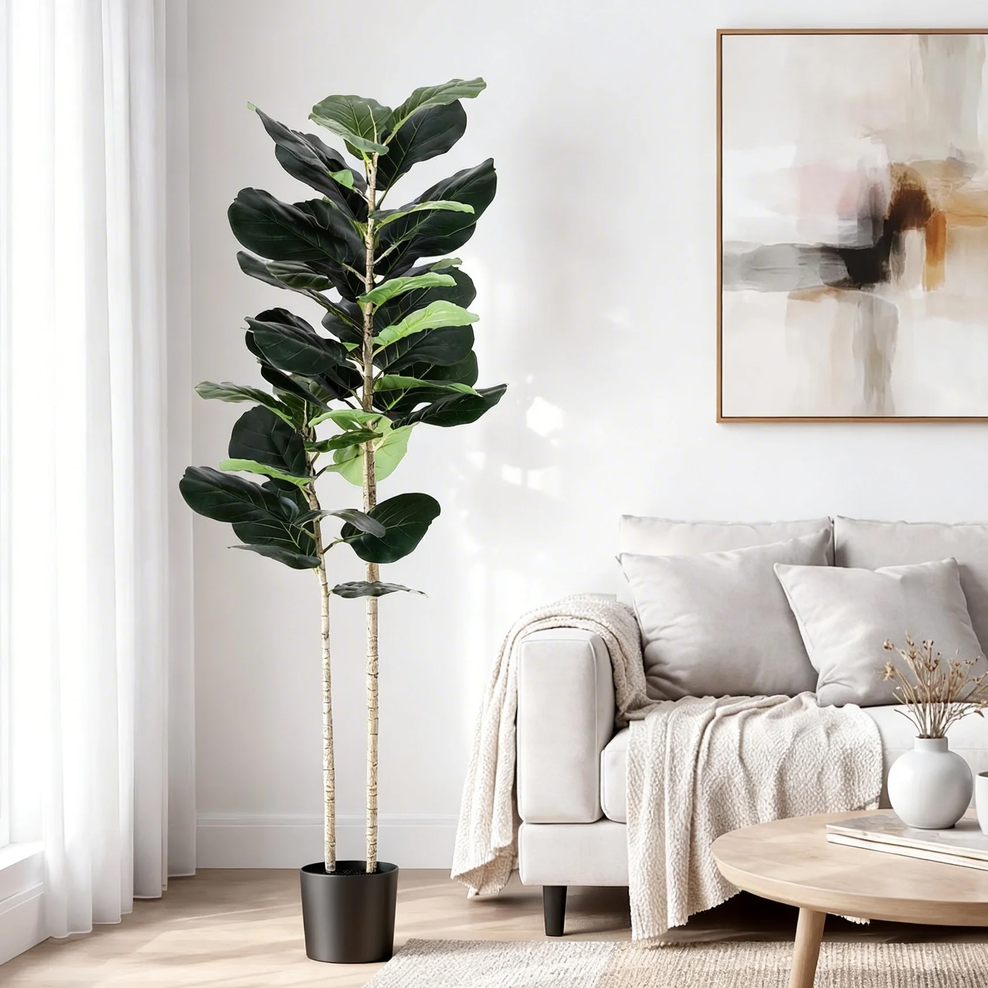 Artiss Artificial Fiddle Tree in 2 Sizes