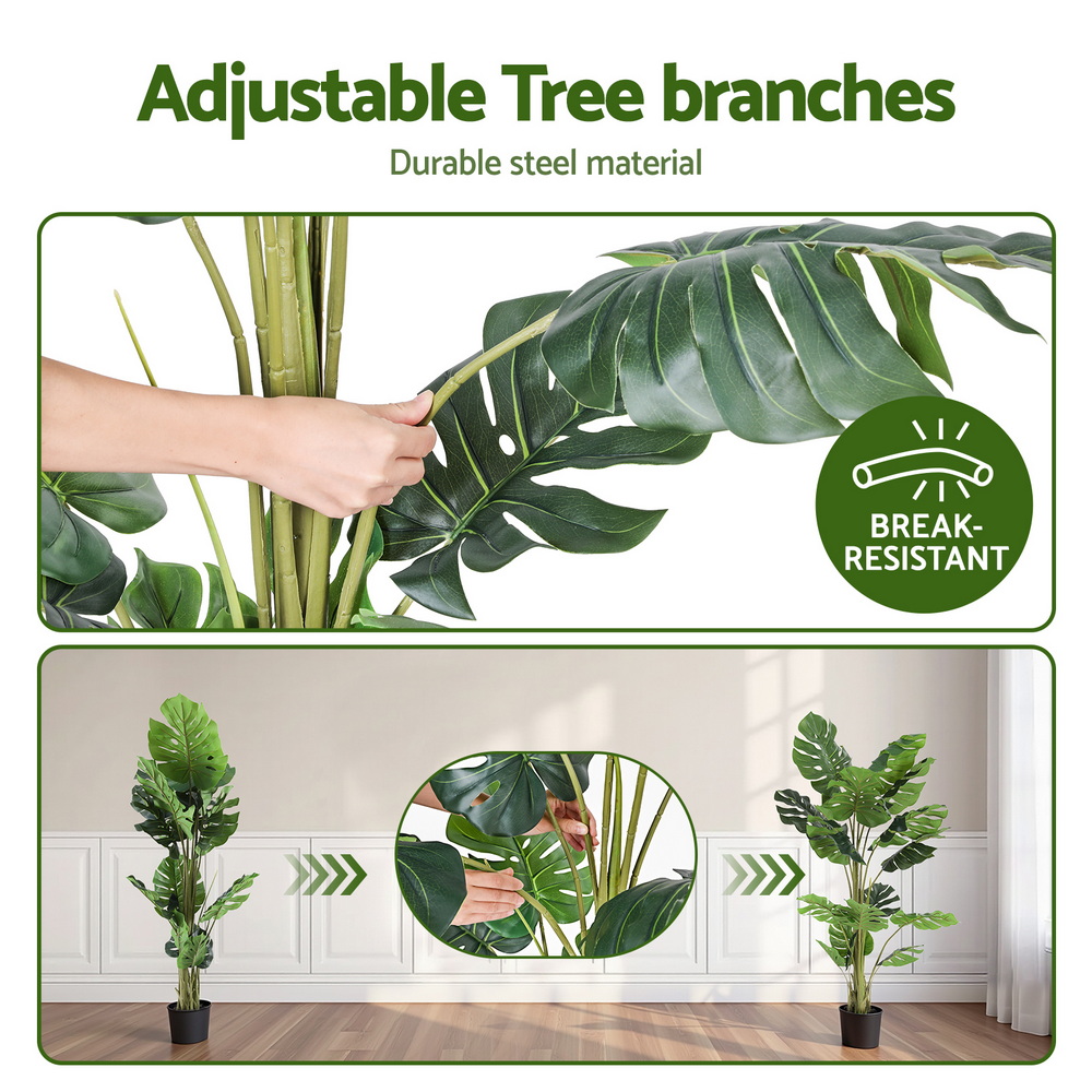 Artiss 140cm Artificial Monstera Tree view 5