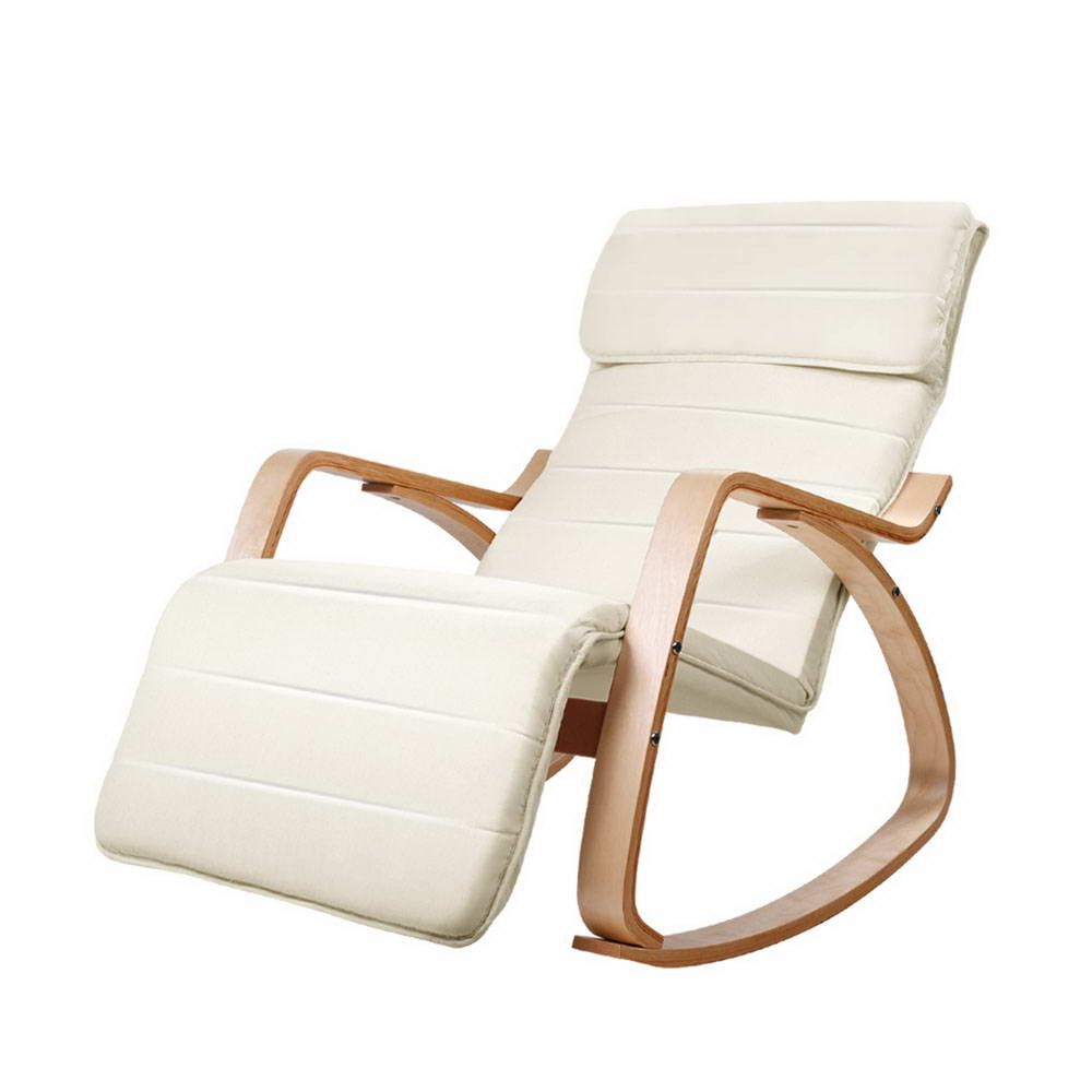 Artiss Afton Rocking Armchair with Footrest in 3 Colours