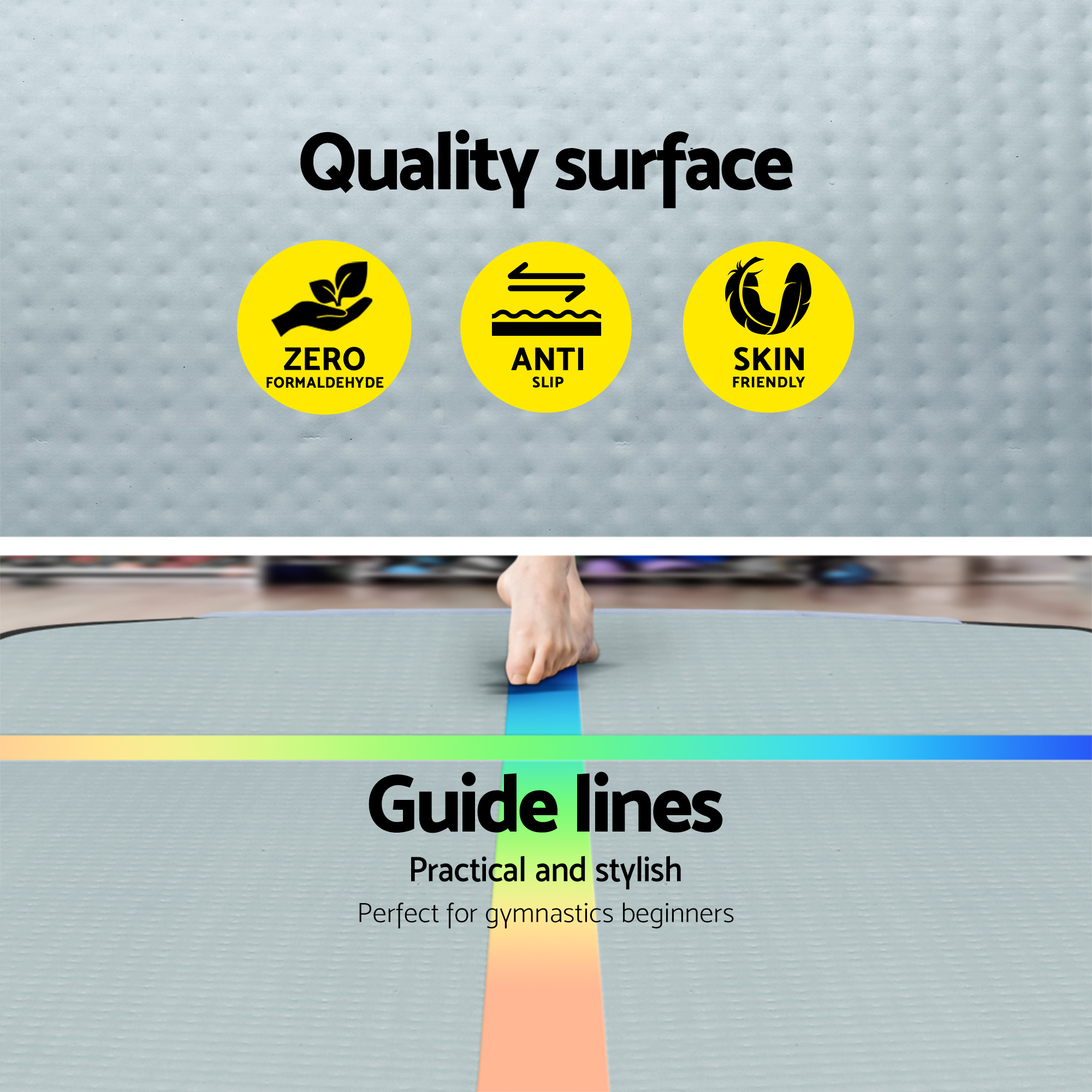 Everfit Air Track Mat for Gymnastics and Cheerleading, 4-6m view 5