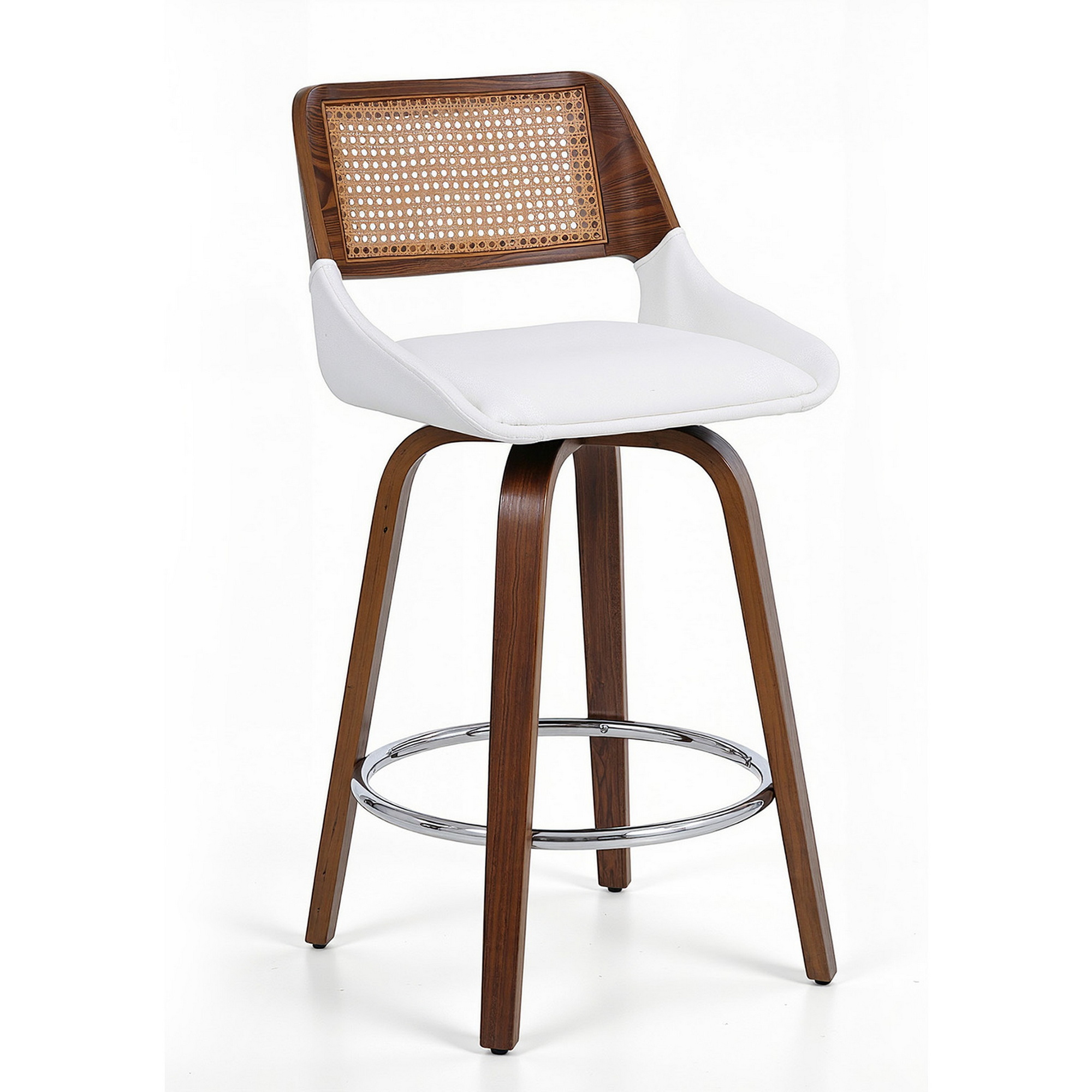 Artiss Wooden Swivel Bar Stools Single or Set of 2 60cm