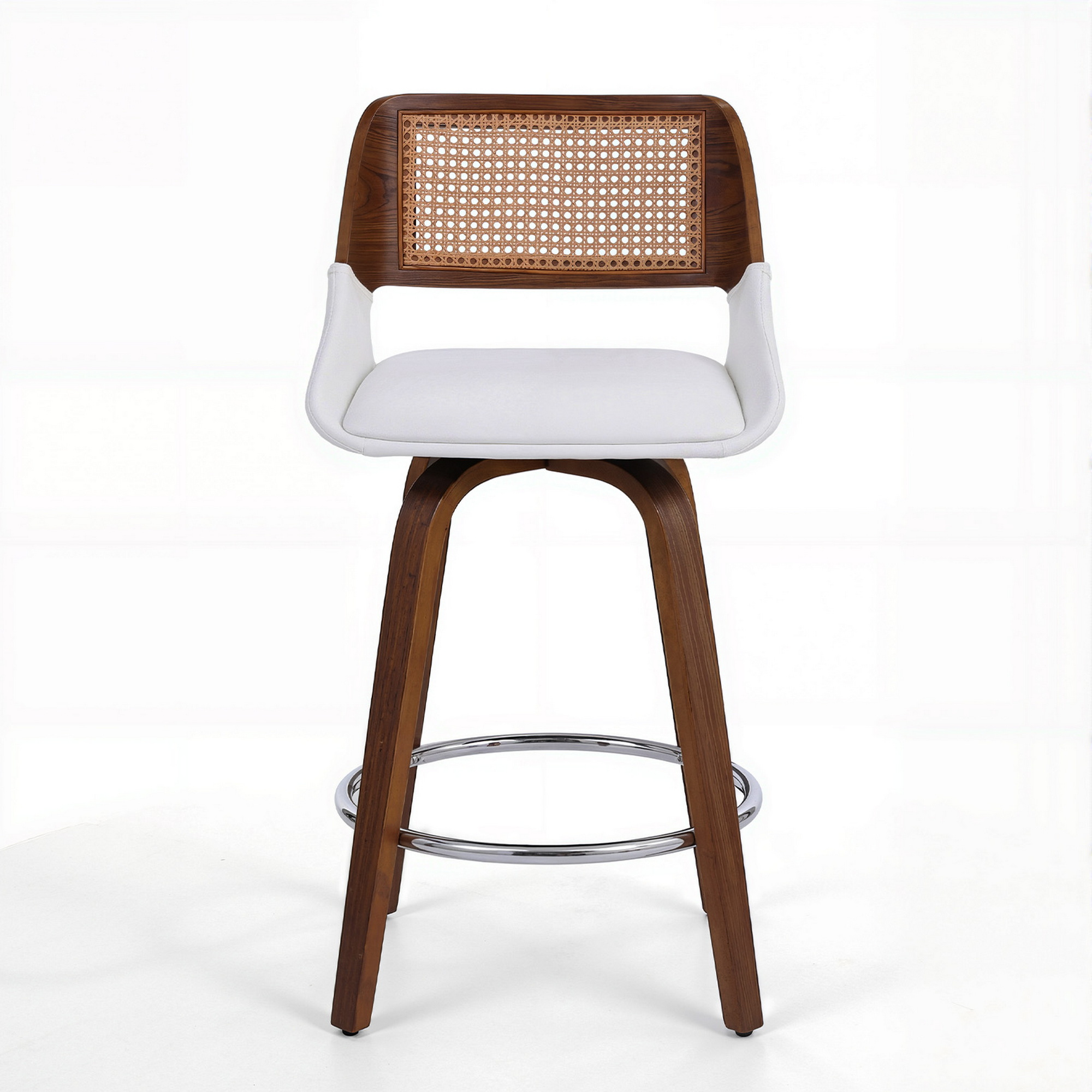 Artiss Wooden Swivel Bar Stools Single or Set of 2 60cm view 3