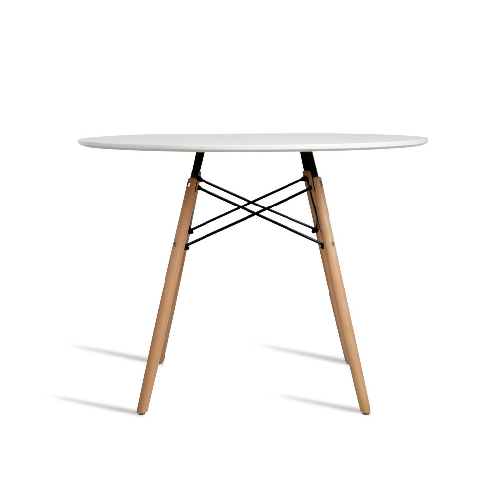 Artiss Round Dining Table White 4 to 6 Seater view 3