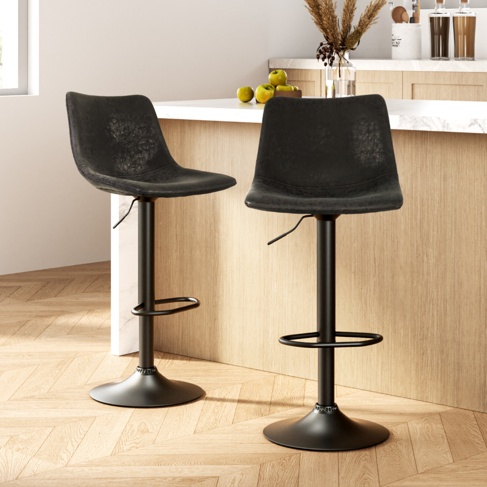 Artiss Vintage Swivel Gas Lift Bar Stools, Multiple Colours