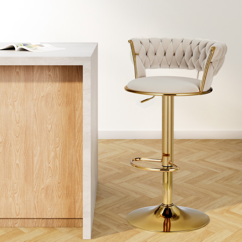 Artiss Vivien Velvet Bar Stools in Multiple Colours