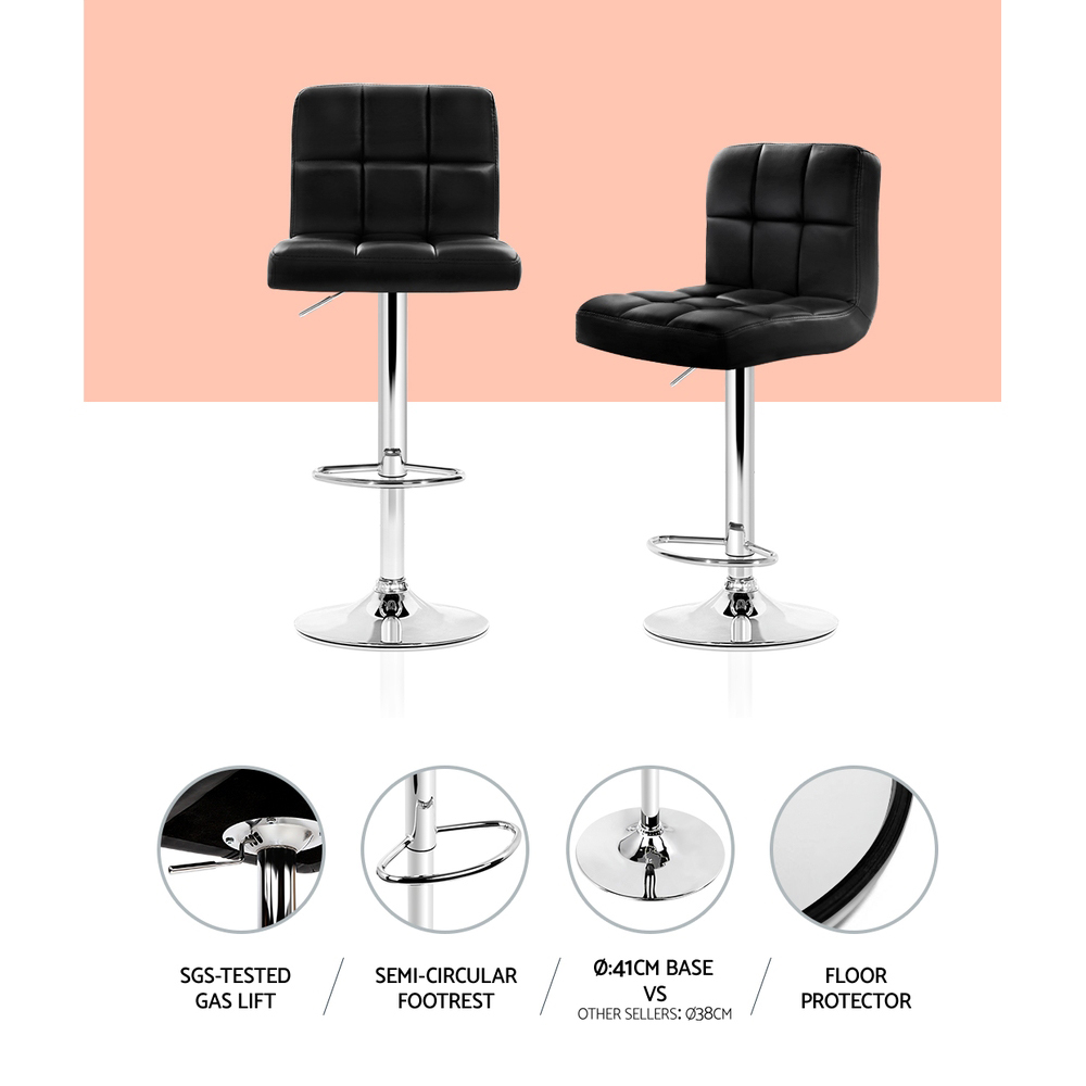 Artiss Leather Gas Lift Bar Stools in Multiple Colours view 5