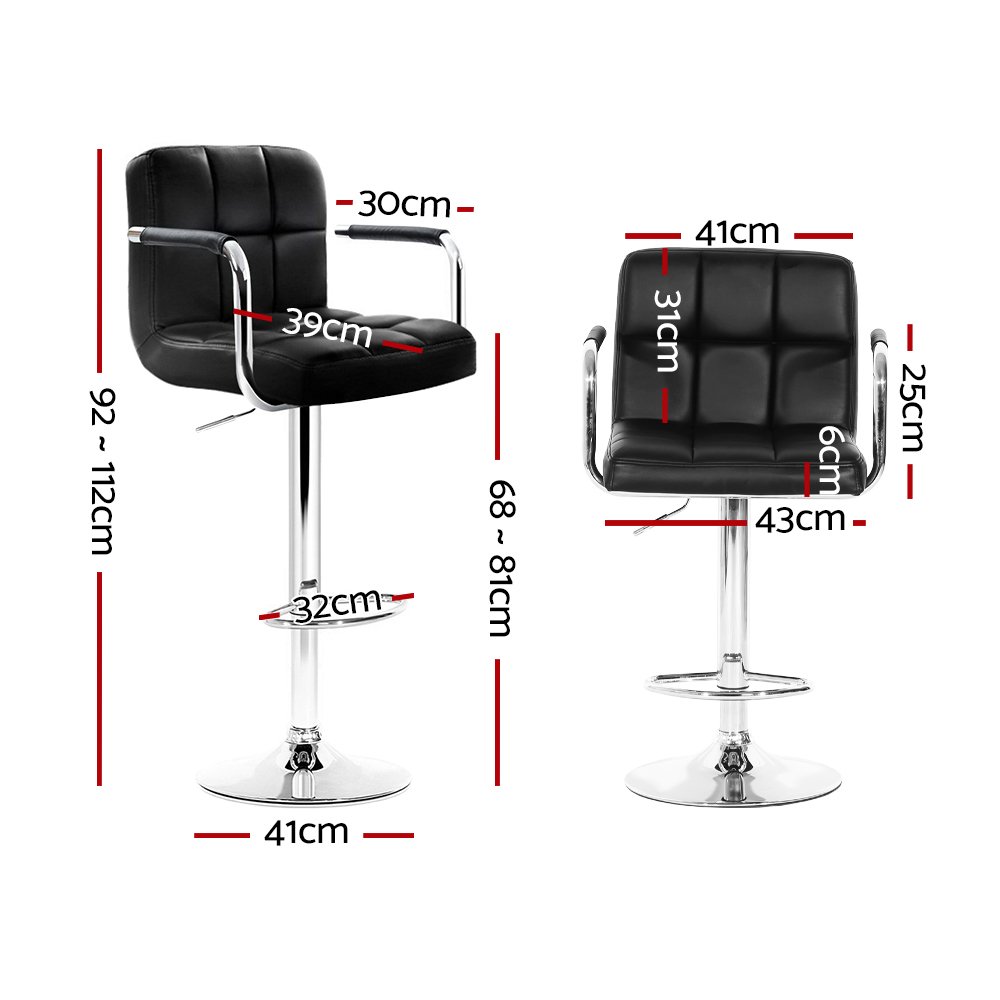 Artiss Bar Stools w/Armrest, Multi-Colour, Set of 2 or 4 view 2