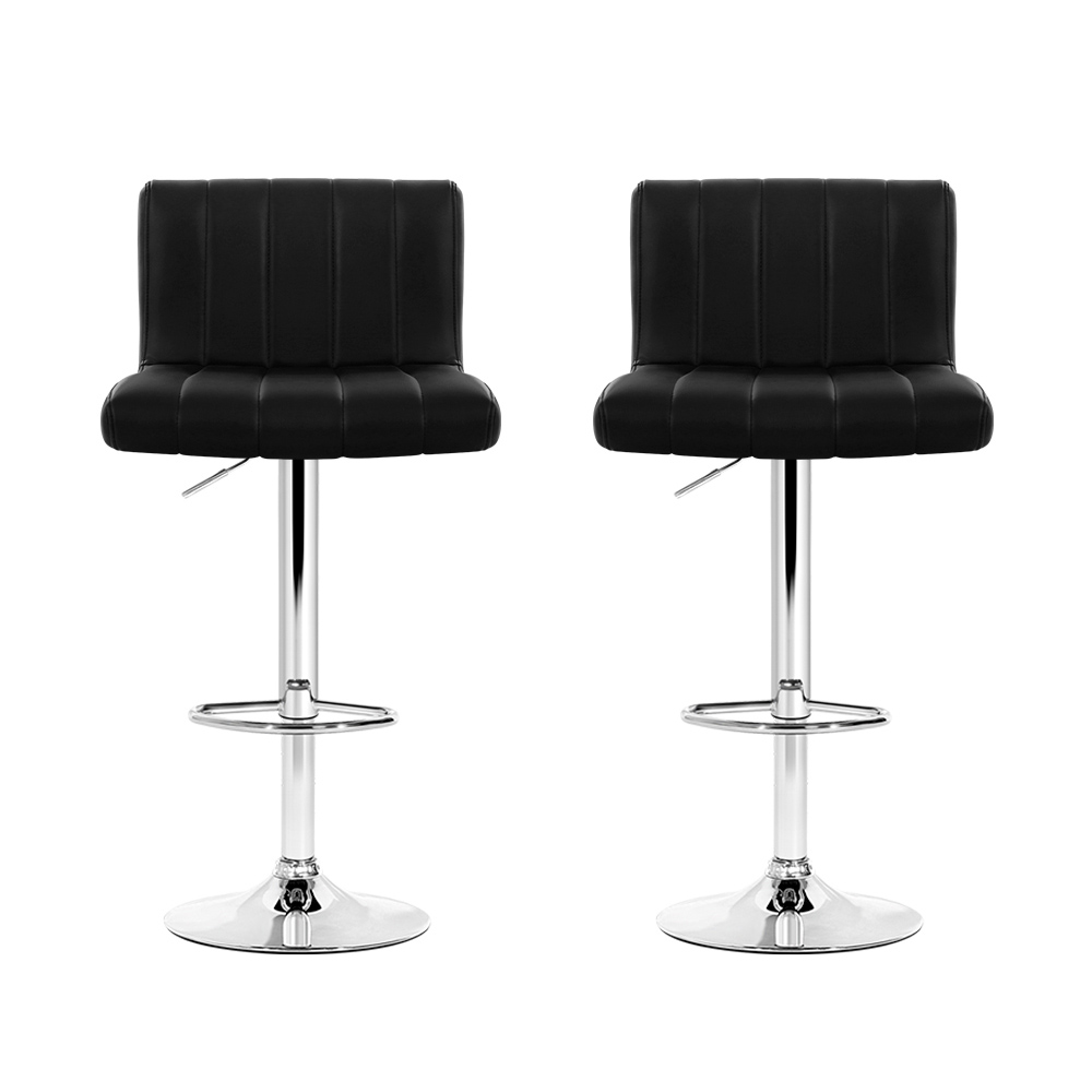 Artiss Como Gas Lift Bar Stools Black, Single or Pair view 3