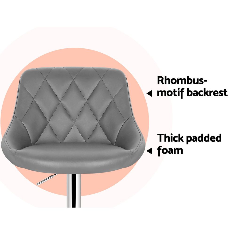 Artiss Elan Bar Stools Leather, Multi-Colour, Set of 2 or 4 view 5