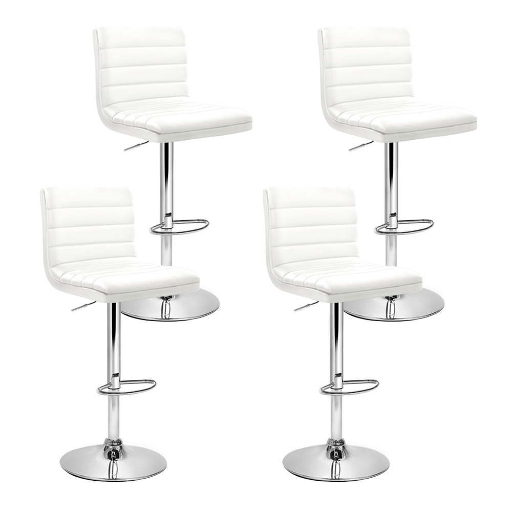 Artiss Padded Leather Gas Lift Bar Stools in Multiple Colours