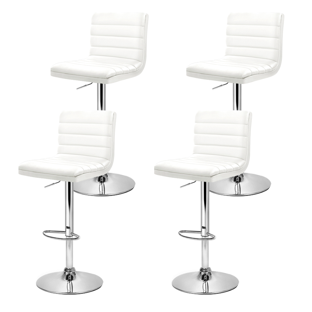 Artiss Padded Leather Gas Lift Bar Stools in Multiple Colours view 3