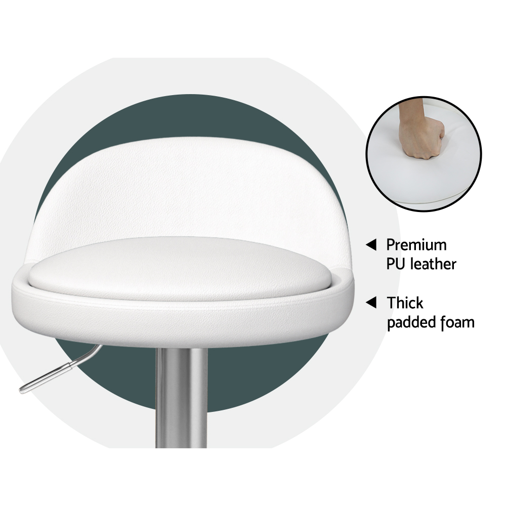 Artiss Nuvo Bar Stools PU Leather, Multi-Colour, Set of 2 or 4 view 3