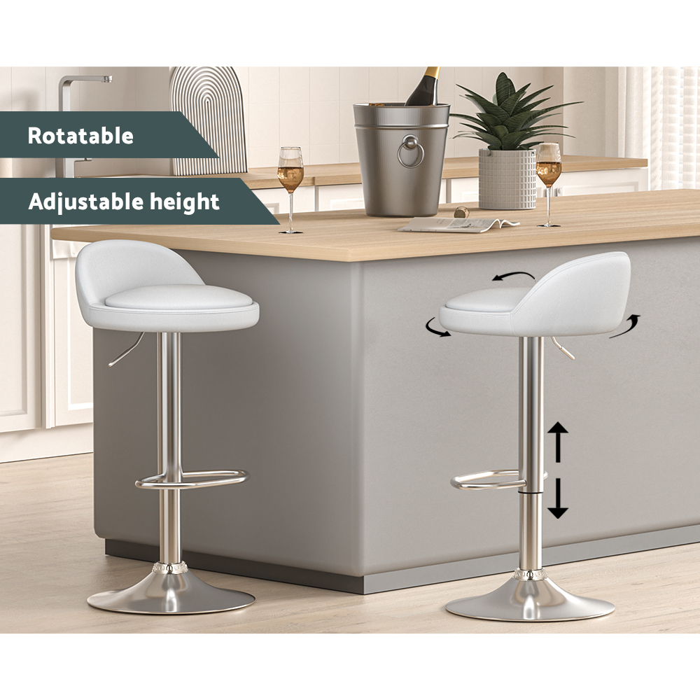Artiss Nuvo Bar Stools PU Leather, Multi-Colour, Set of 2 or 4 view 4