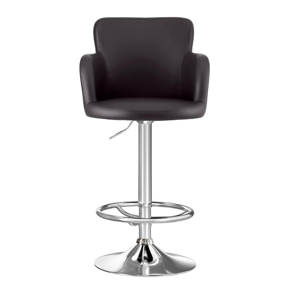 Artiss Leather Swivel Bar Stools in Multiple Colours view 3