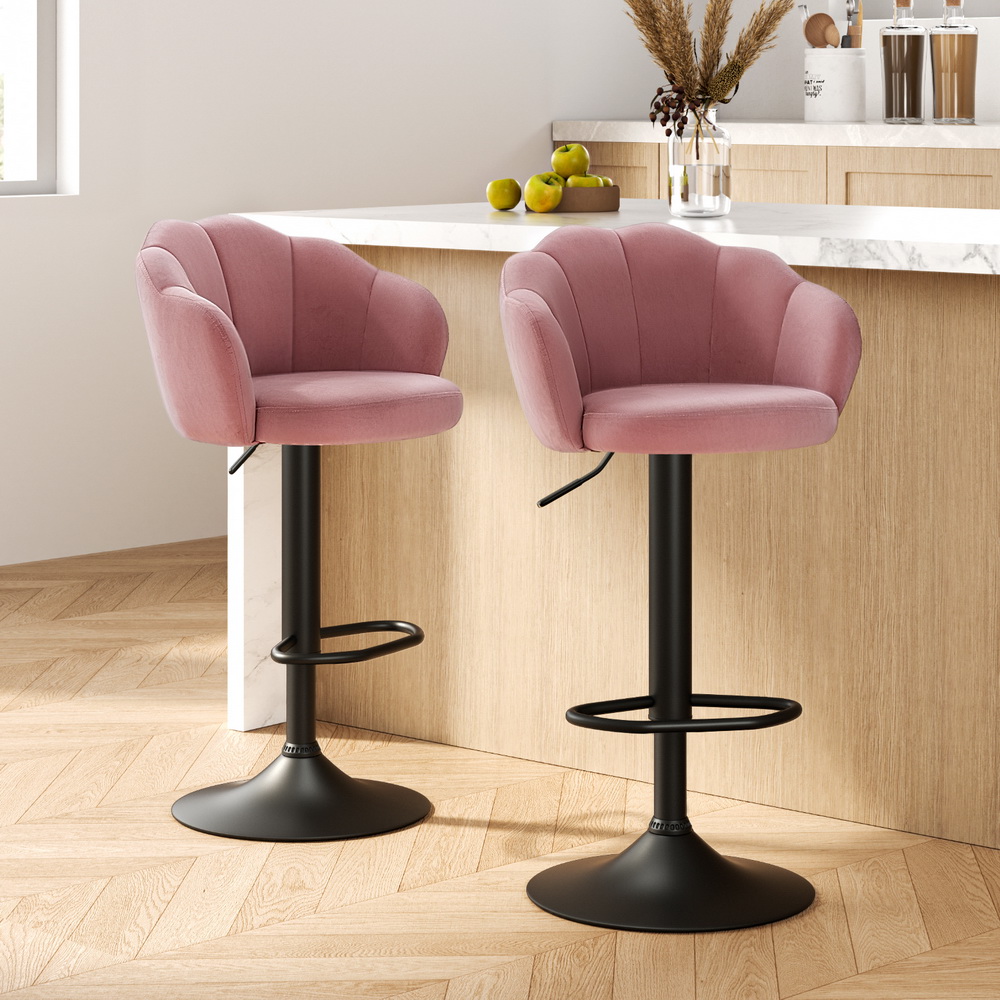 Artiss Nessah Velvet Bar Stools in Multiple Colours