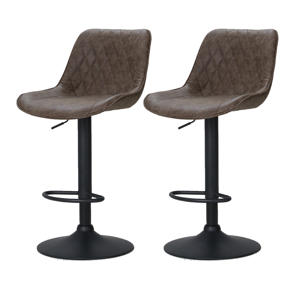 Artiss Rushal Vintage Leather Bar Stools in 2 Colours