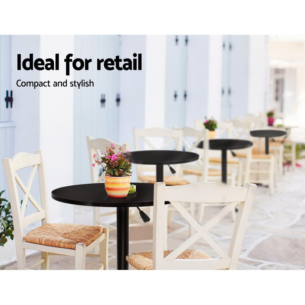 Artiss Round Bar Table, Adjustable Height, 2 Colours view 5