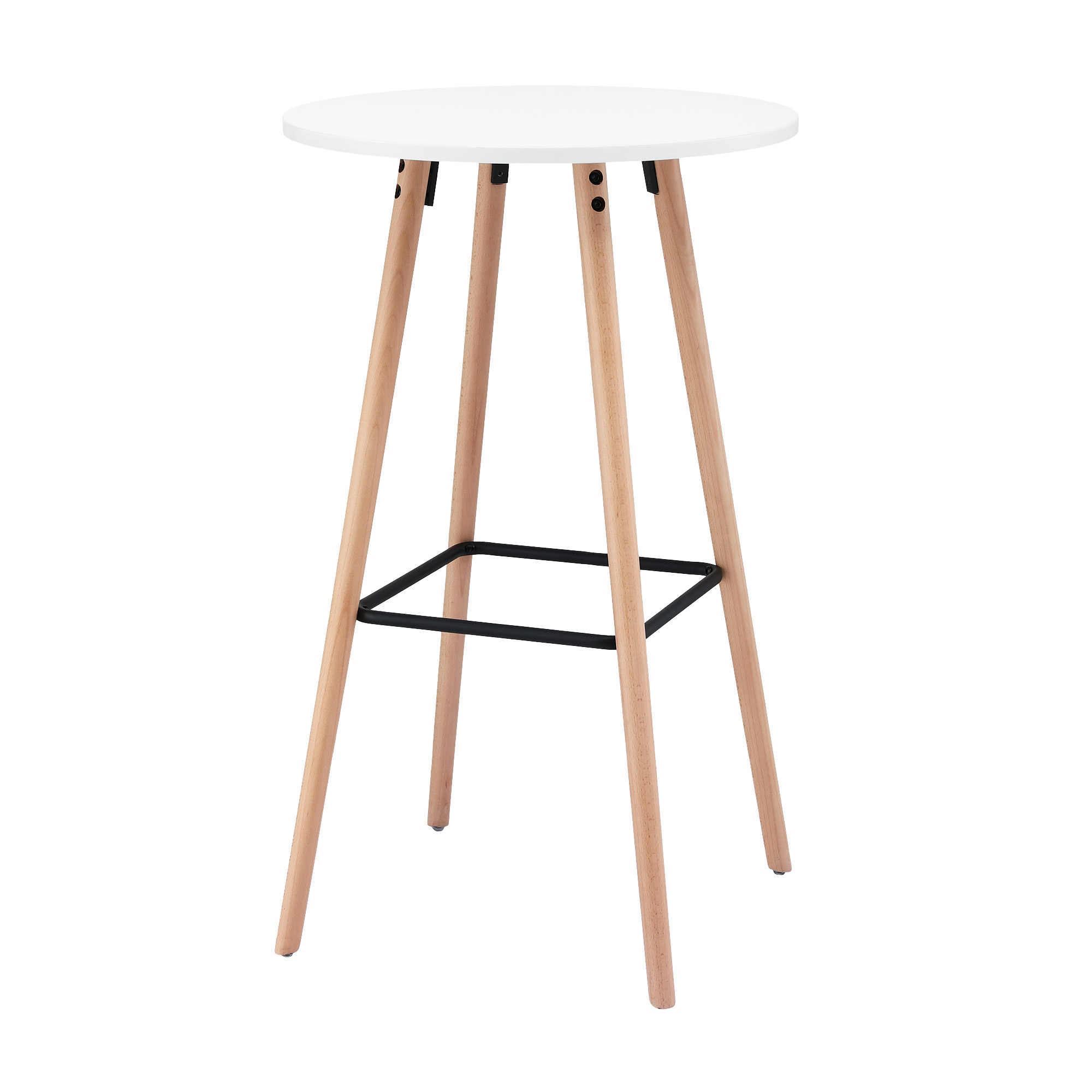 Artiss Round Bar Table 98cm White view 3