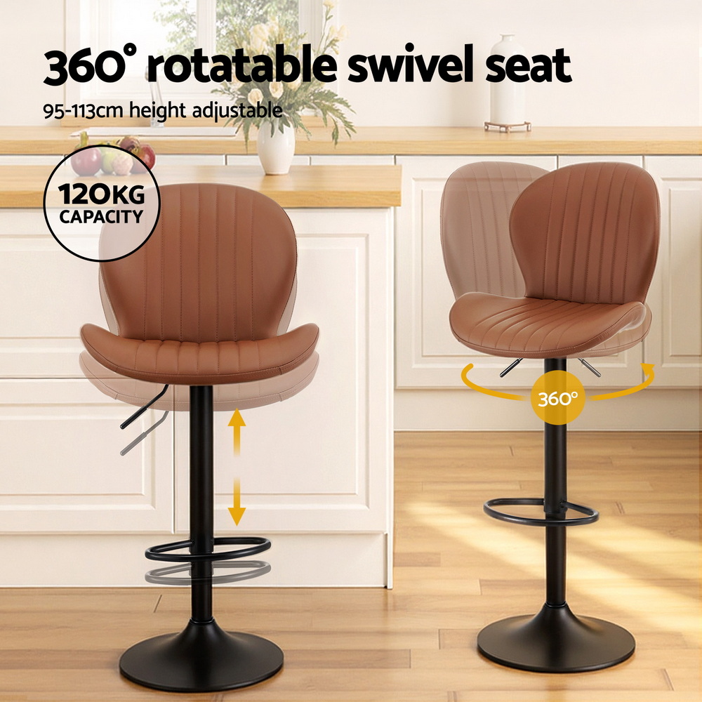 Artiss Bar Stools PU Leather, Multi-Colour, Set of 2 or 4 view 4