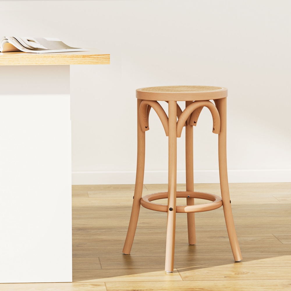 Artiss Apri Rattan Bar Stool Wooden Frame