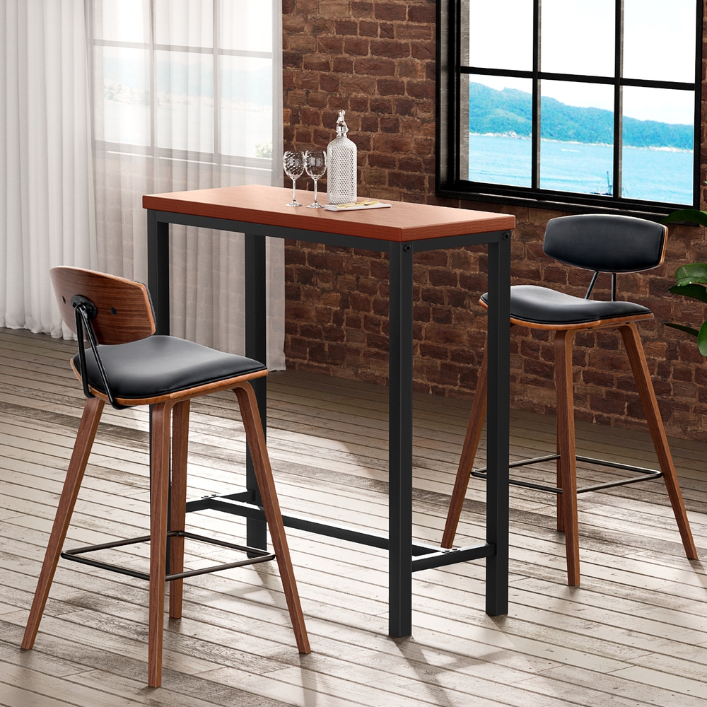Artiss Bar Table and Stools Set, PU Leather Seats