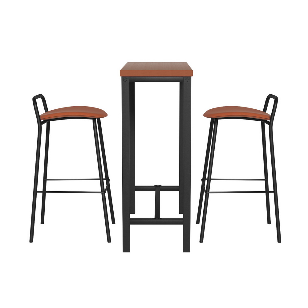 Artiss Bar Table and Stools Set, Foam Padded Seats view 5