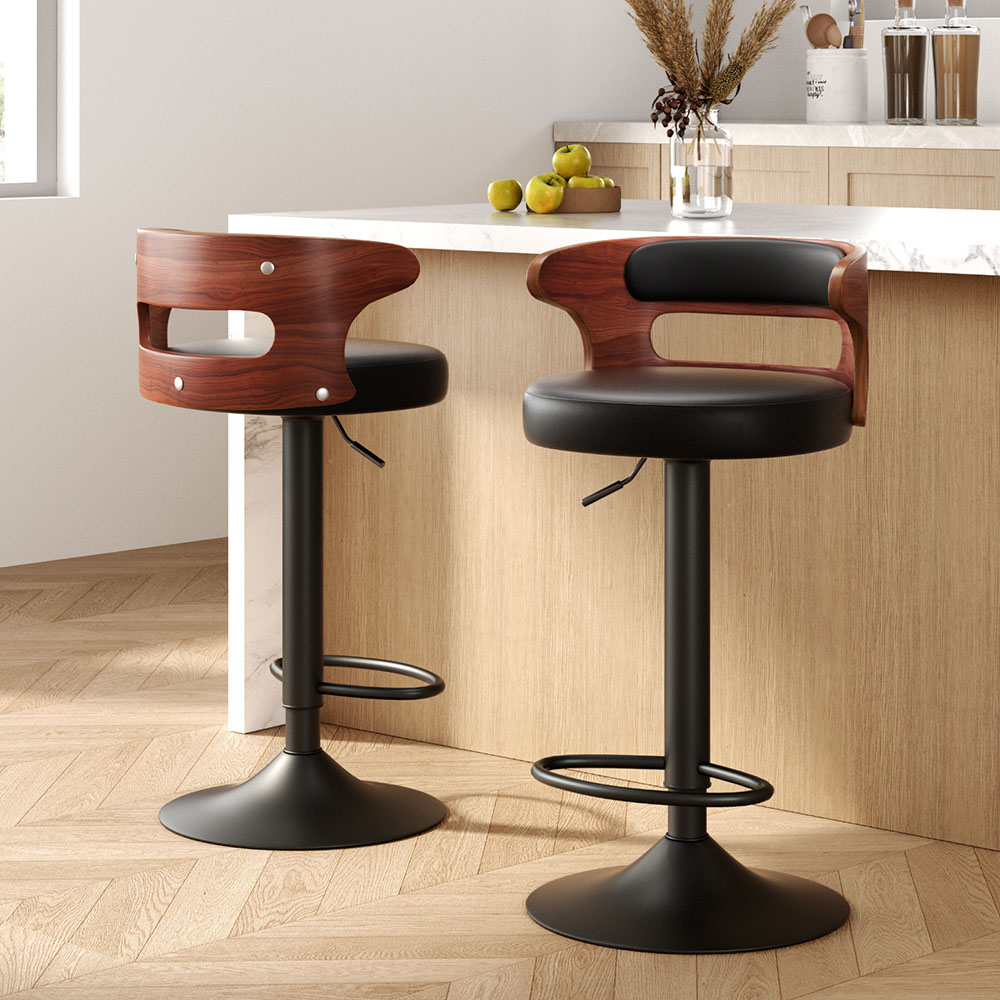 Artiss Grandeur Gas Lift Bar Stools, Single or Pair