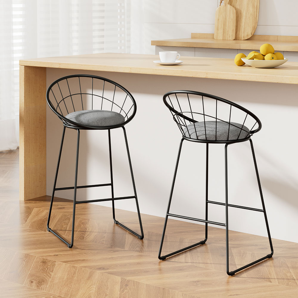 Artiss Bar Stools Padded Seat Metal, Set of 2 or 4