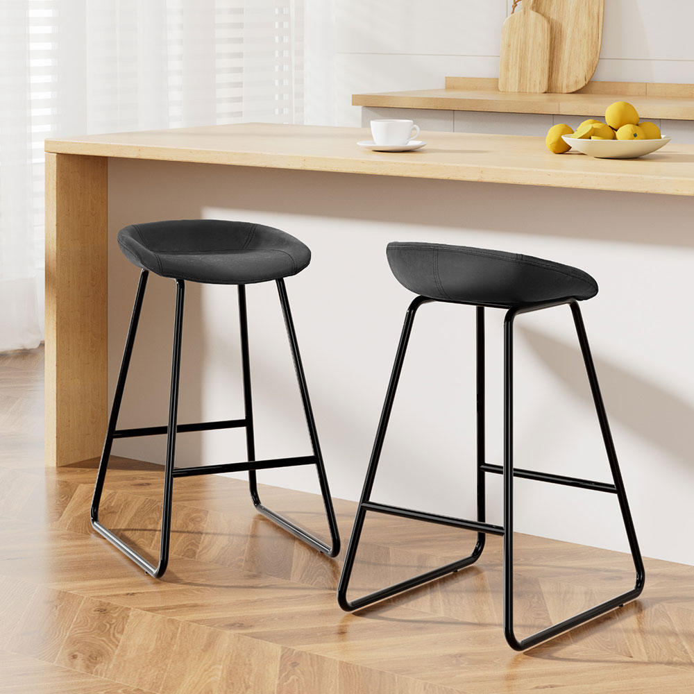 Artiss Ludovic Bar Stools PU Leather, Set of 2 or 4