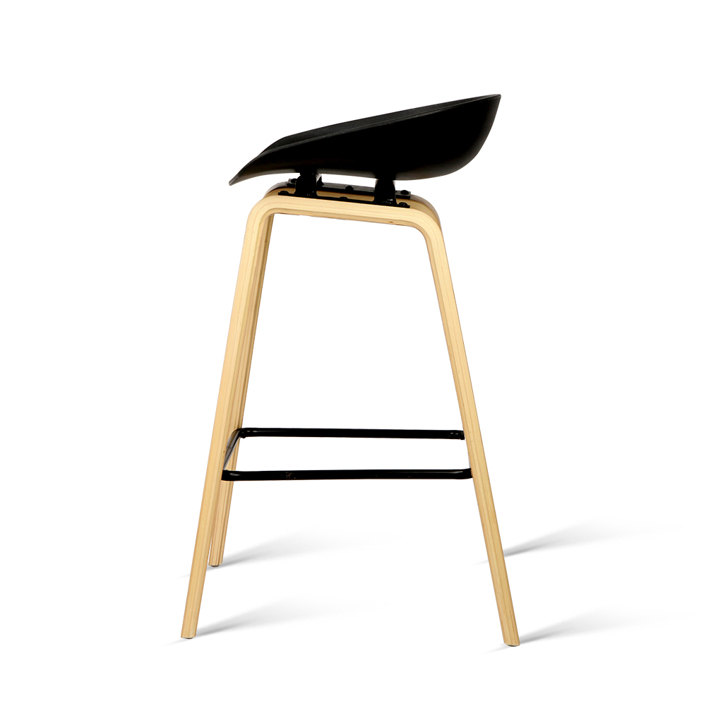 Artiss Bentwood Bar Stools Black Set of 4 view 3
