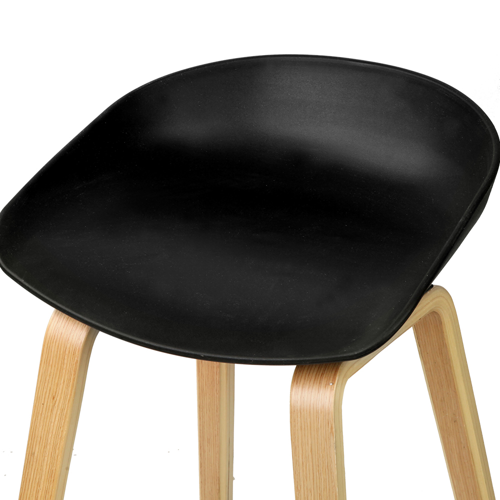 Artiss Bentwood Bar Stools Black Set of 4 view 4