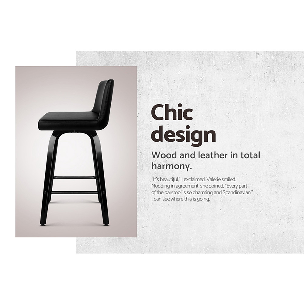Artiss Leather Bar Stools, Single to Set of 3 view 4